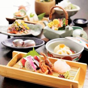 Japanese Kaiseki course perfect for business occasions at a Japanese restaurant in Ginza